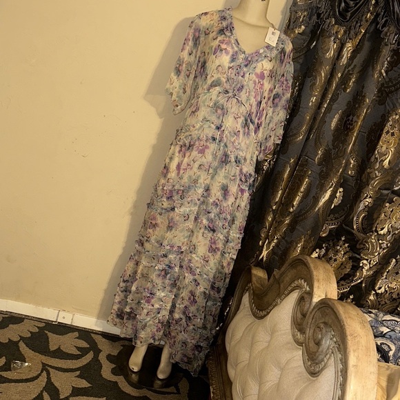 Johnny Was Multicolor Floral Maxi Dress - Picture 3 of 3